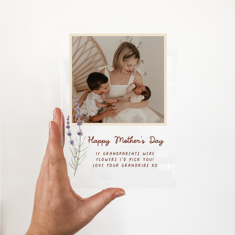 Mother's Day Photo Plaques - Lavender