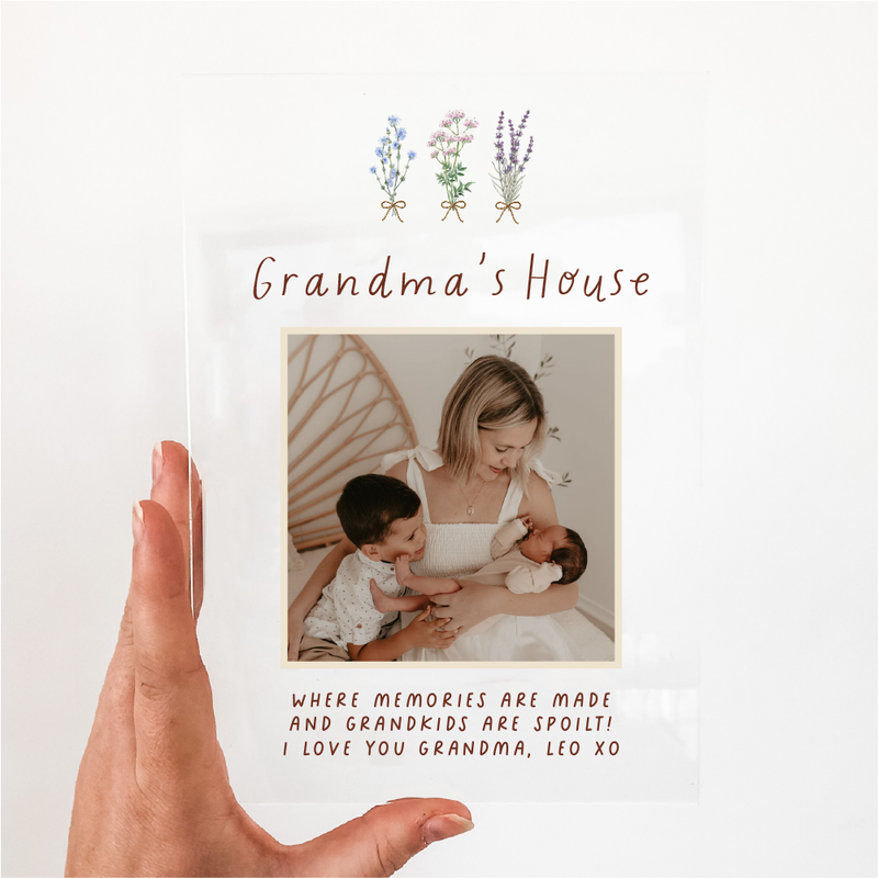 Mother's Day Photo Plaques - Wildflower Bunches