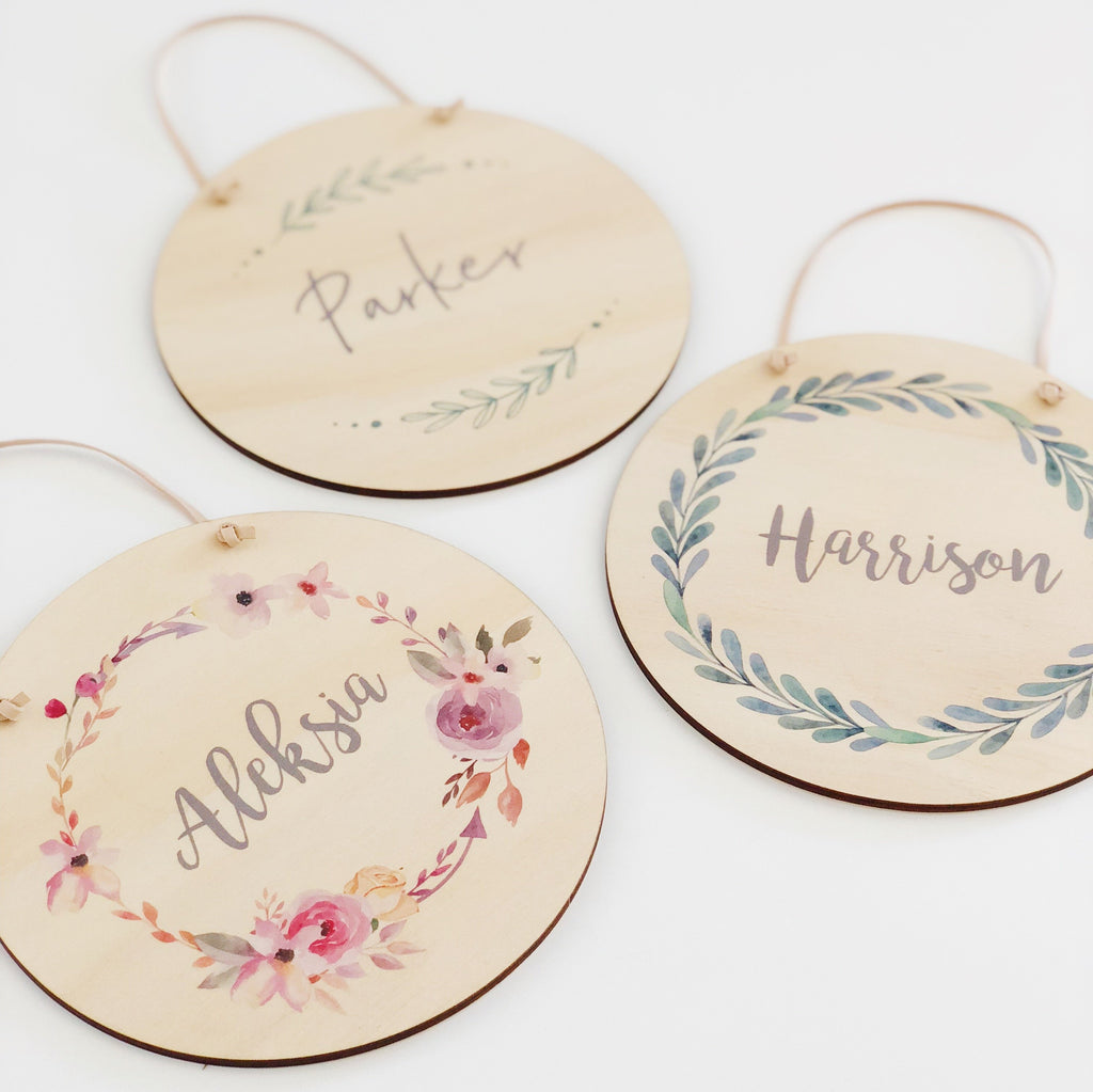 Personalised Name Plaques