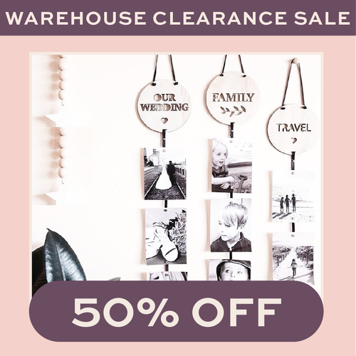 WAREHOUSE SALE 50% OFF
