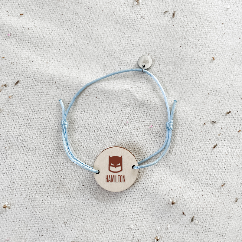 Personalised Bracelet - Batman - Timber