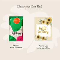 DIY Garden Appreciation Gift Bundle - Square Planter  - Teacher Gift (unable to ship to WA, NT and TAS)