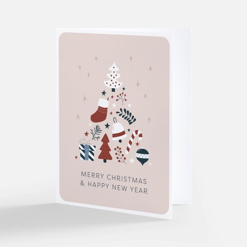 Merry Christmas & Happy New Year Greeting Card