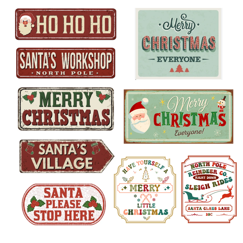 Christmas Signs (multiple designs)