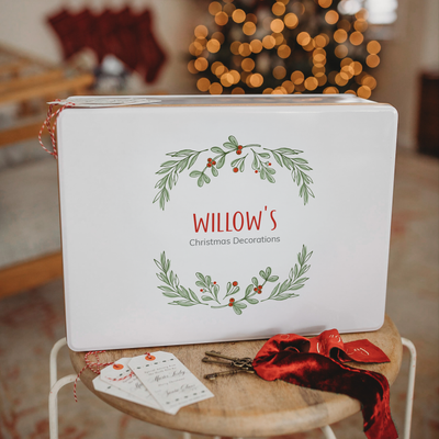 Personalised Christmas keepsake box, design 18