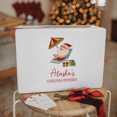 Personalised Christmas keepsake box, design 20