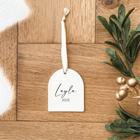 Classic Christmas Ceramic Decoration - Arch