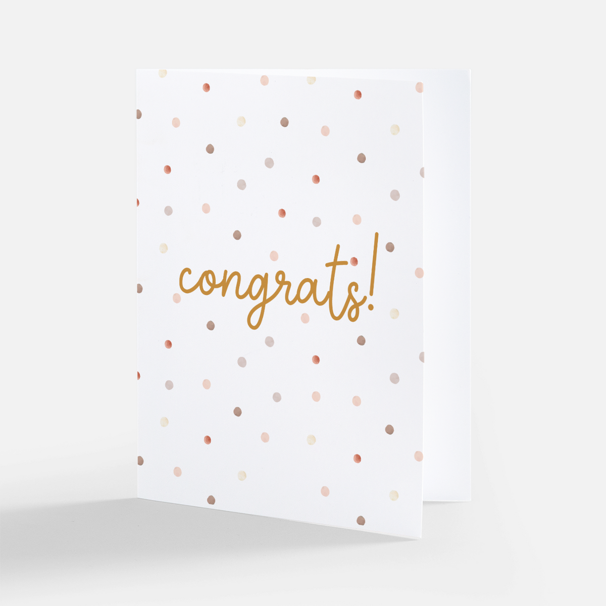 Congrats Pebble Greeting Card