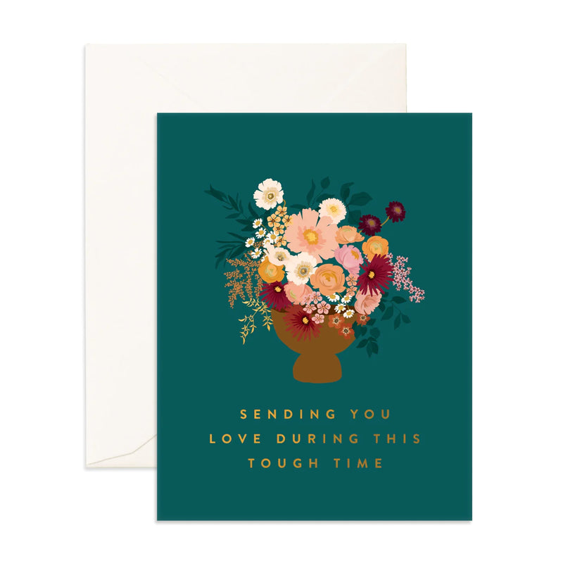 Tough Time Bouquet Greeting Card
