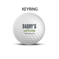 Personalised Golf Ball Keyring (multiple designs)