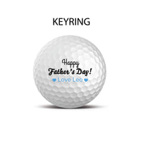 Personalised Golf Ball Keyring - Happy Father's Day