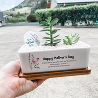 Personalised Succulent Garden DIY Kit - Mother's Day