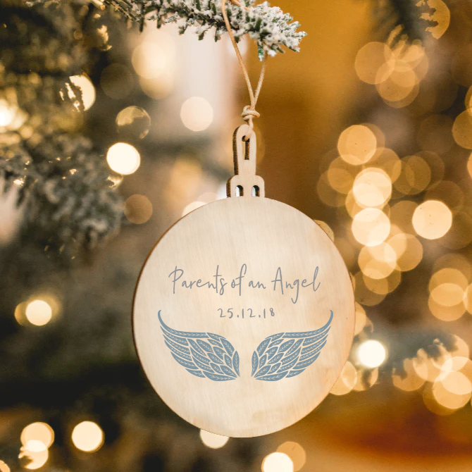 Angel Baby Christmas Baubles (multiple designs)