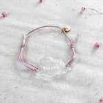 Personalised Bracelet - Cloud - Clear Acrylic