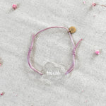Personalised Bracelet - Cloud - Clear Acrylic