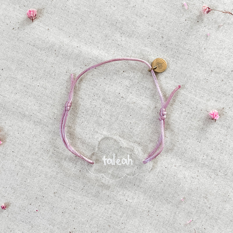 Personalised Bracelet - Cloud - Clear Acrylic