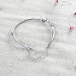 Personalised Bracelet - Daisy - Clear Acrylic