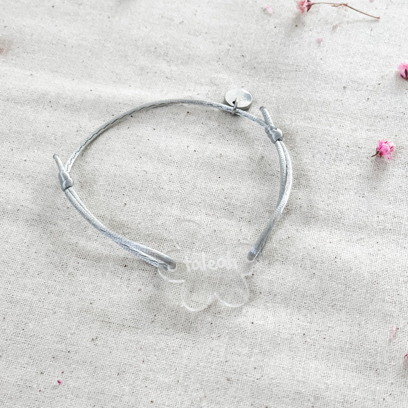 Personalised Bracelet - Daisy - Clear Acrylic
