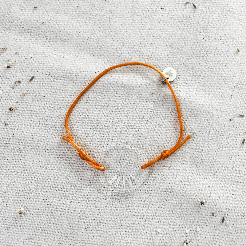 Personalised Bracelet - Affirmation - Clear Acrylic