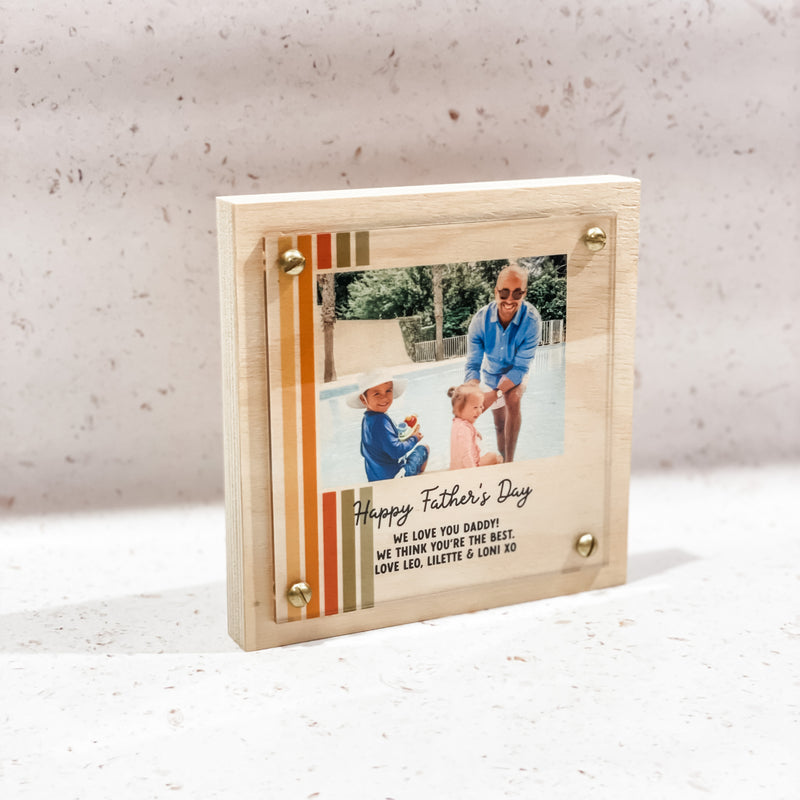 Standing Layered Plaques - Retro Style