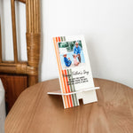 Personalised Phone Charging Stand - Retro Lines