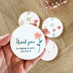 Personalised Fridge Magnets - Set of 4 - Charming Flowers