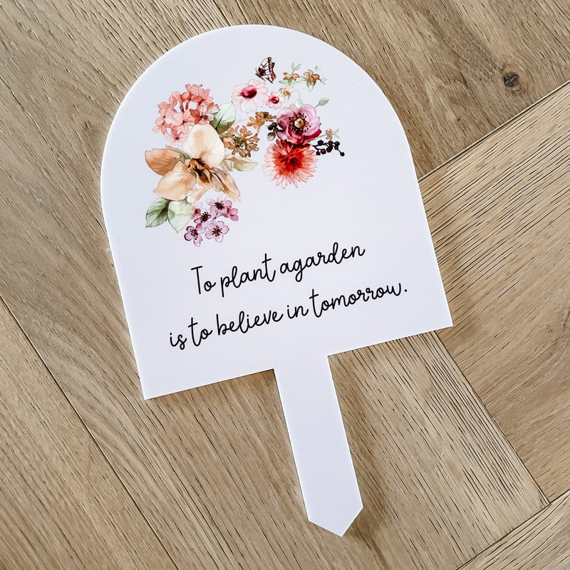 Personalised Garden Stick/Sign - Floral Bunch
