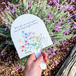 Personalised Garden Stick/Sign - Wildflowers