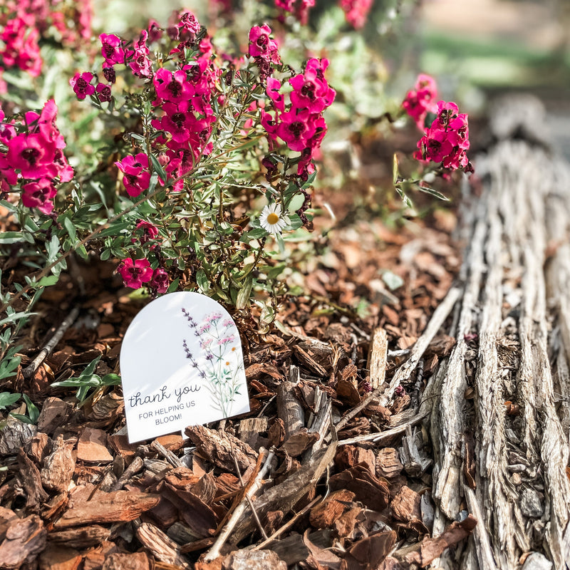 Personalised Planter Stick - Wildflowers
