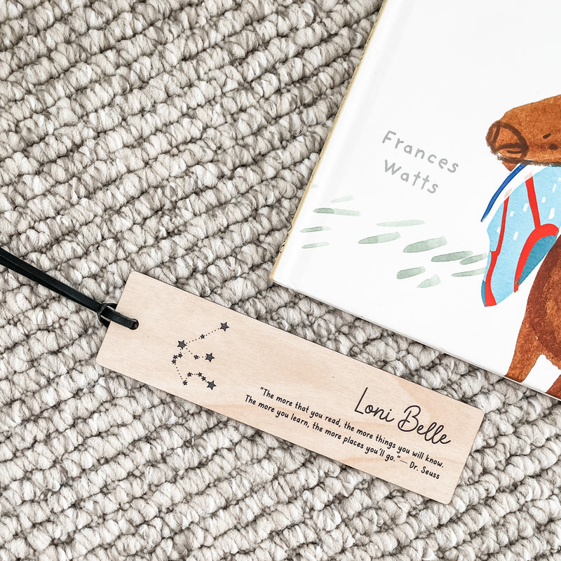 Personalised Timber Bookmarks - Constellations