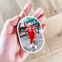 Personalised Photo Decoration - White Acrylic