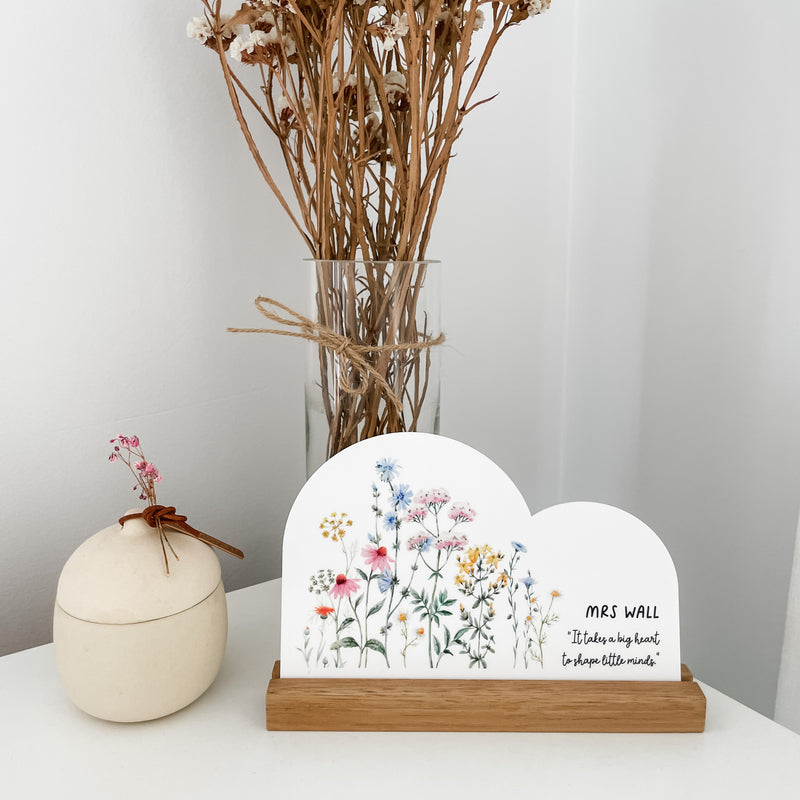 Double Arch Plaques - Wildflowers