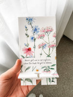 Personalised Phone Charging Stand - Wildflowers