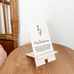 Personalised Phone Charging Stand - Birth Blossoms