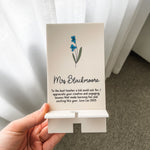 Personalised Phone Charging Stand - Birth Blossoms