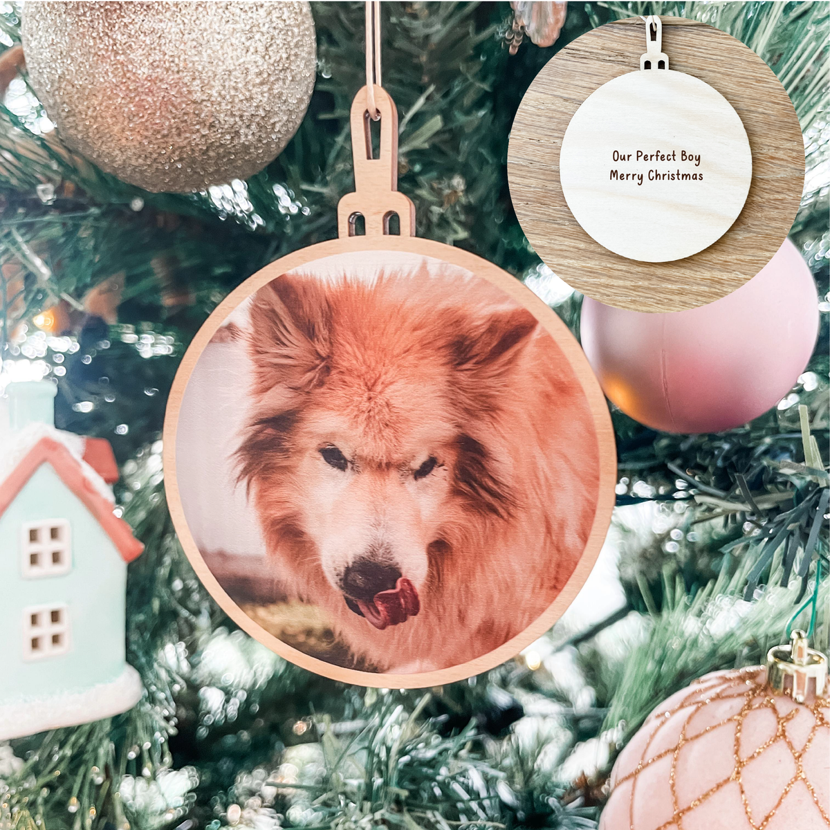 Photo Christmas Bauble - Double Sided - Pets