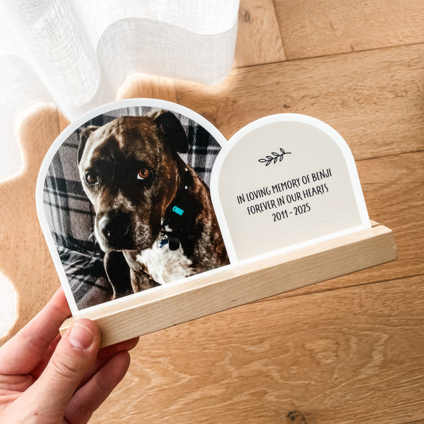 Double Arch Plaques - Natural - Pets