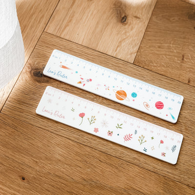 Personalised Rulers - Pattern - White Acrylic