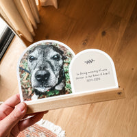 Double Arch Plaques - Natural - Pets