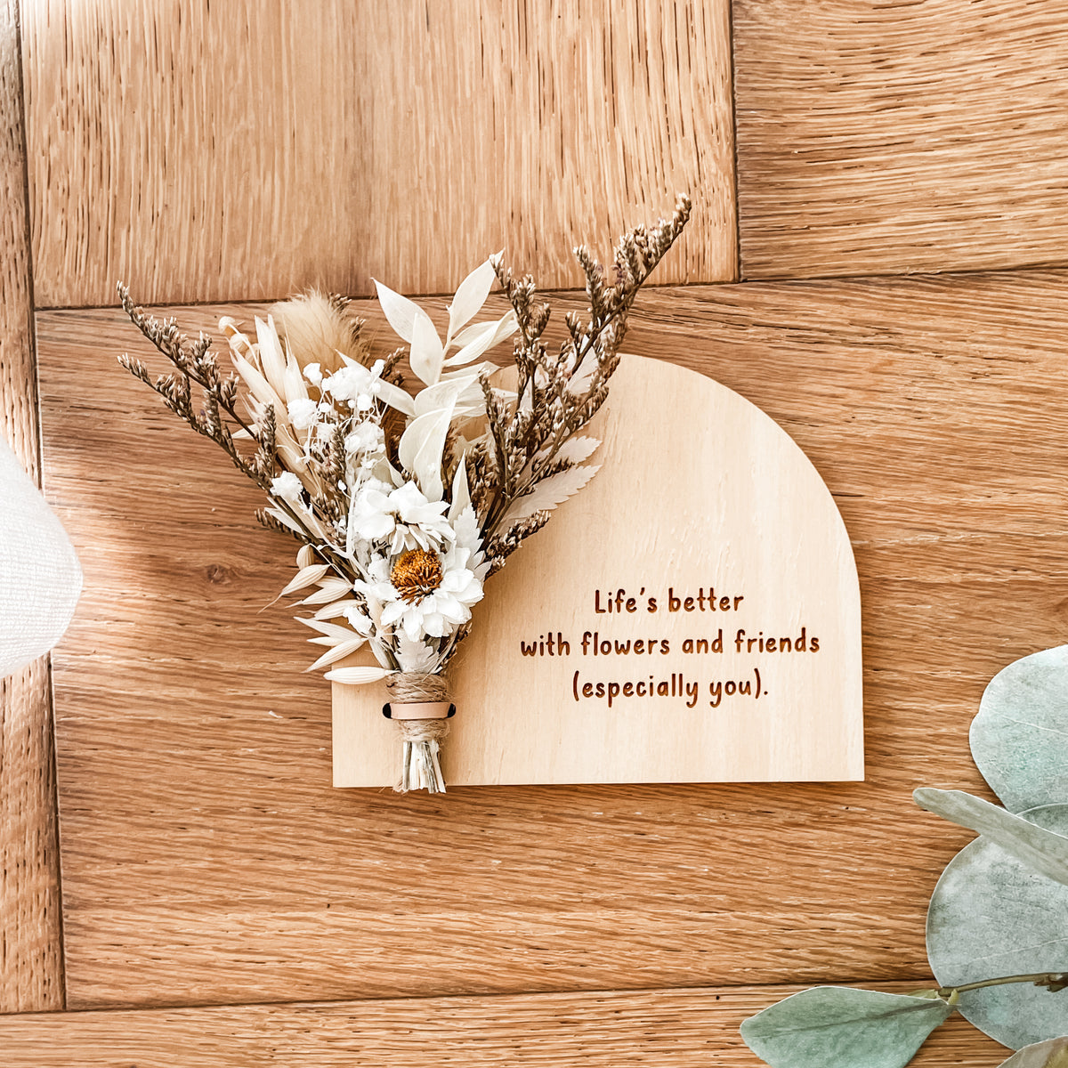 Personalised Etched Arch Fridge Magnet - Daisy Bouquet