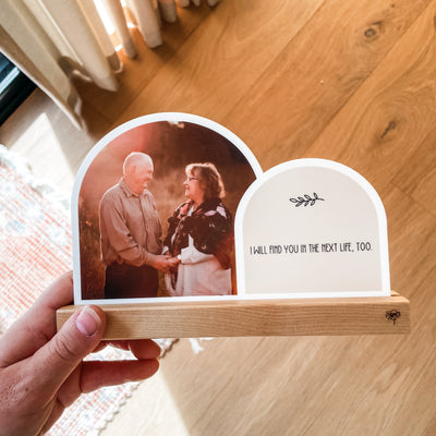 Double Arch Plaques - Natural - In Memory