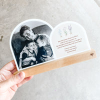 Double Arch Plaques - Wildflower Bunches - In Memory
