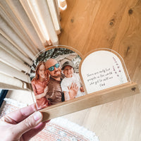 Double Arch Plaques - Wildflower Bunches - Clear Acrylic