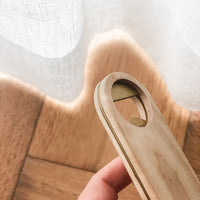 Premium Personalised Bottle Opener - Solid Brass + Maple Wood - Magnetic