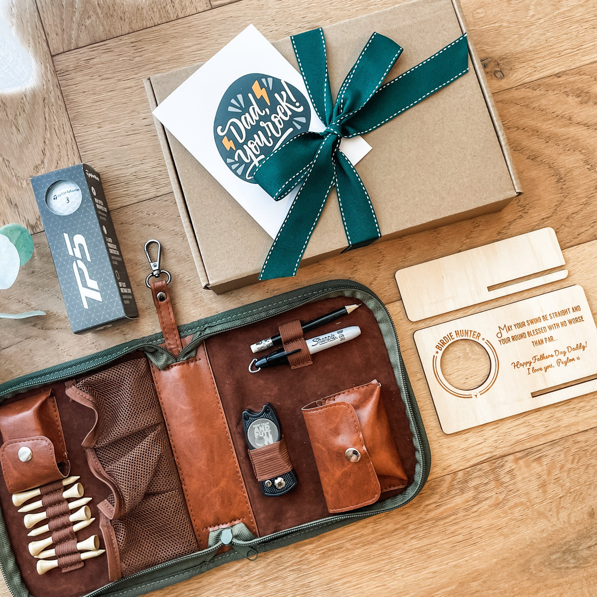 Ultimate personalised golf gift set for Dad – Father's Day gift bundle