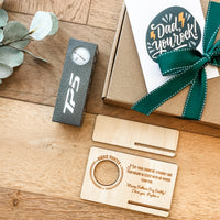 Classic personalised golf gift set for Dad – Father's Day gift bundle
