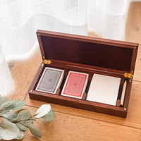 Personalised Wooden Card Game Box - Playing Cards