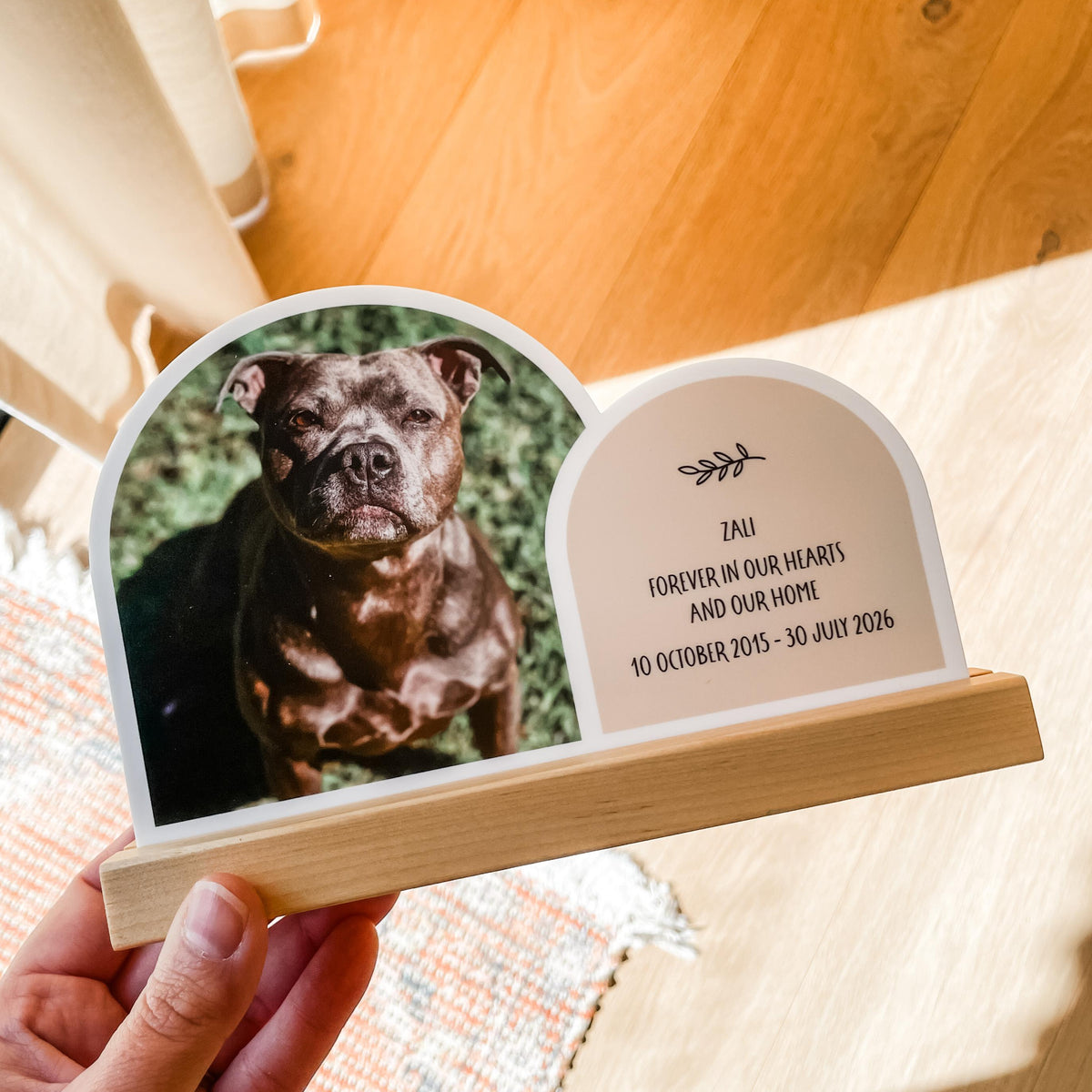 Double Arch Plaques - Natural - Pets
