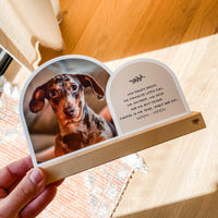 Double Arch Plaques - Natural - Pets