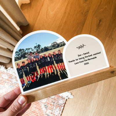 Double Arch Plaques - Natural - Coach
